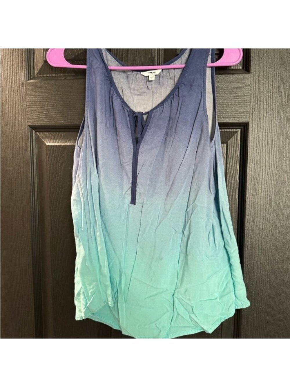 Sonoma Blue and Green Gradient Tank Top